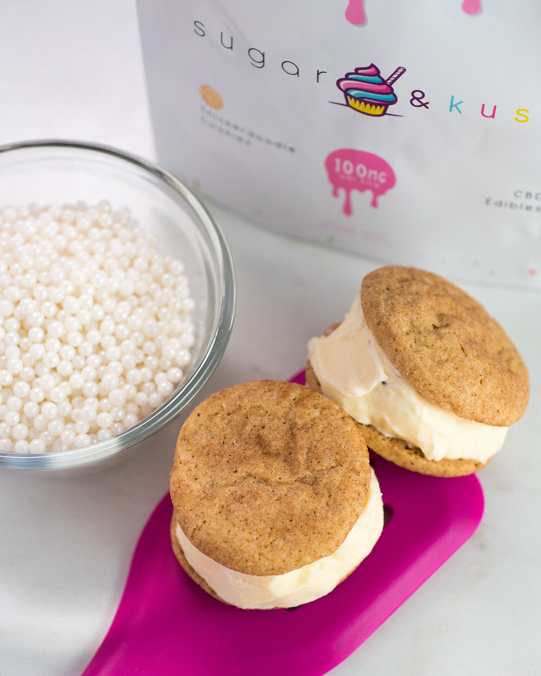 Looking for a sweet CBD recipe? This recipe is easy to make and helps you to get the maximum benefits of CBD by adding Vanilla CBD Oil to our Snickerdoodle CBD Cookies with a touch of ice cream to cool off on a hot day!