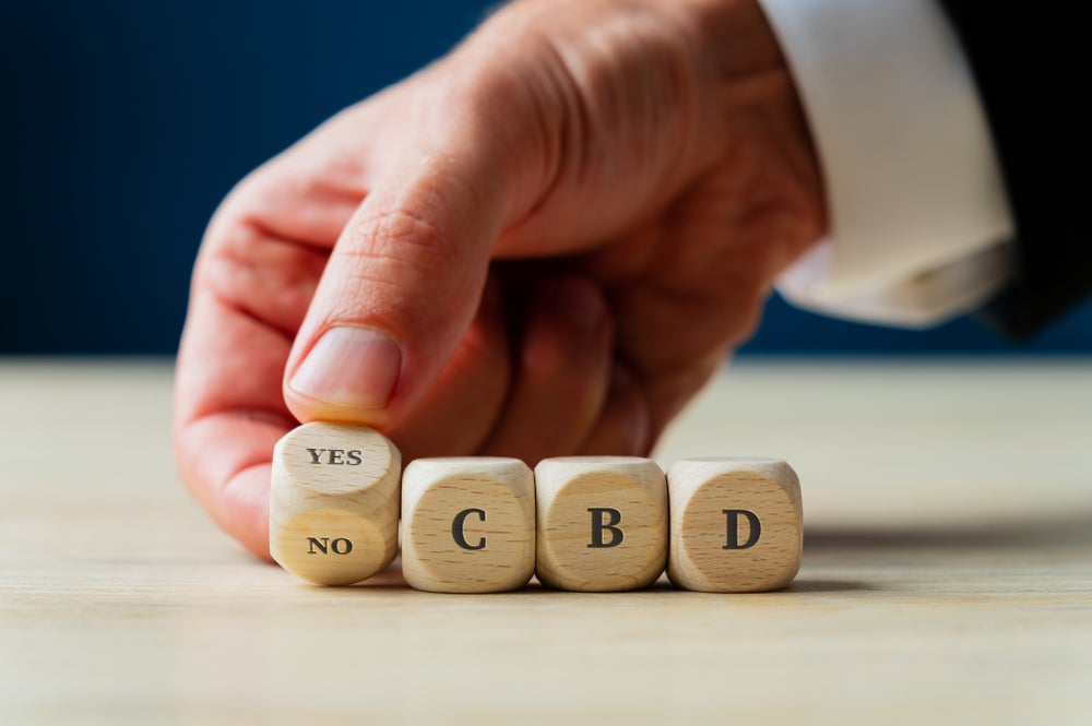 Conceptual image of CBD legalization and use.