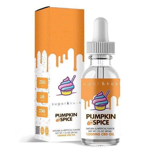 Pumpkin Spice CBD Oil Drops oil drop sugar & kush 