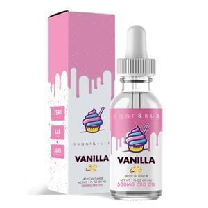 CBD 500mg Tincture Oil Drops (Add-On & Save) Sugar & Kush Vanilla 