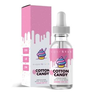 CBD 500mg Tincture Oil Drops (Add-On & Save) Sugar & Kush Cotton Candy 
