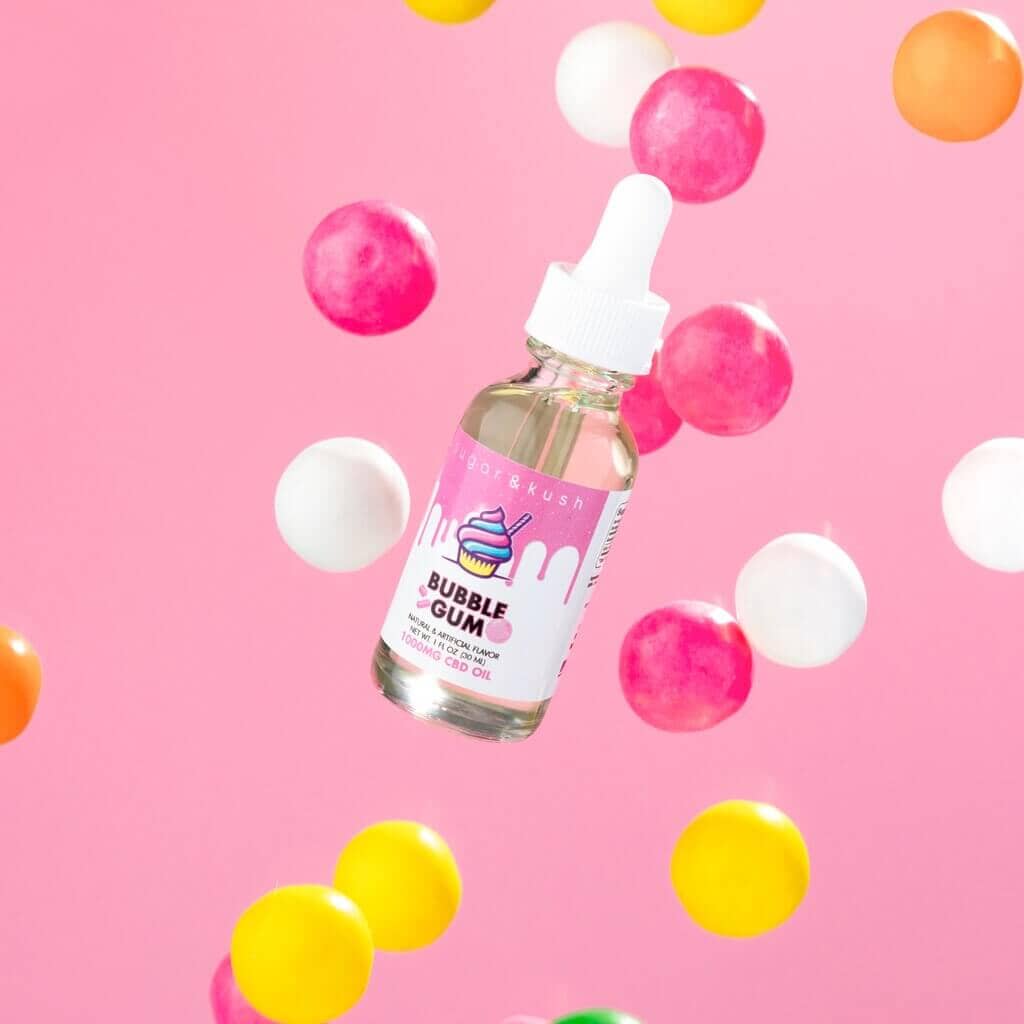 Save On the best Bubble Gum Flavored CBD Oil and CBD Oil drops from sugarandkush. Be Stress-free sweet cbd oil with Sugar & Kush coupon codes.