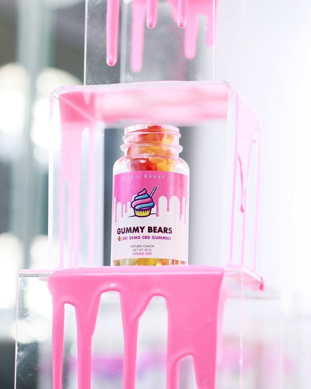 Love CBD Edibles? You'll love the sugarandkush CBD gummy bears. 750mg CBD in a convenient on-the-go bottle.