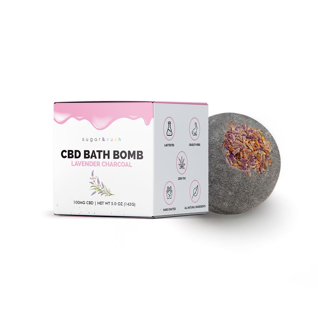 30% OFF Spa Certificate Lavender Charcoal CBD Bath Bomb bath S&K Bath Bombs 