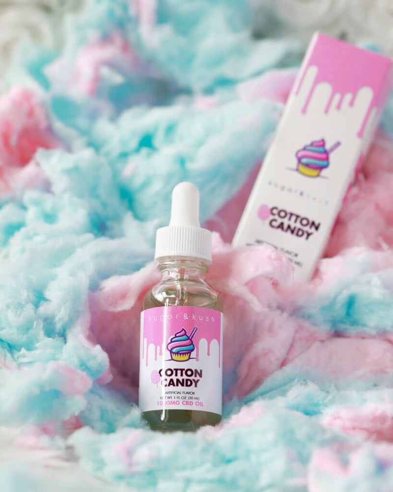 Buy the top selling flavored CBD Oil from Sugar and Kush! Our Cotton Candy CBD is Keto Friendly!